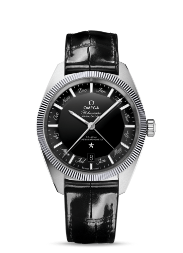 Omega Globemaster Annual Calendar Stainless Steel / Black